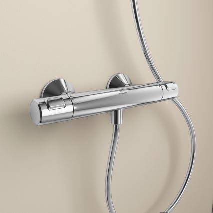 Ideal Standard A7201AA - Thermostat-Duscharmatur CERATHERM T25, Hochglanz-Chrom