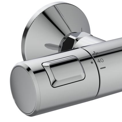 Ideal Standard A7208AA - Duschset mit thermostatischer Armatur CERATHERM T25, Hochglanz-Chrom