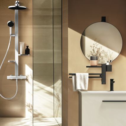 Ideal Standard BD583SI - Duschgarnitur mit thermostatischer Armatur CERATHERM ALU+ in mattchrom