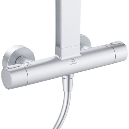 Ideal Standard BD583SI - Duschgarnitur mit thermostatischer Armatur CERATHERM ALU+ in mattchrom