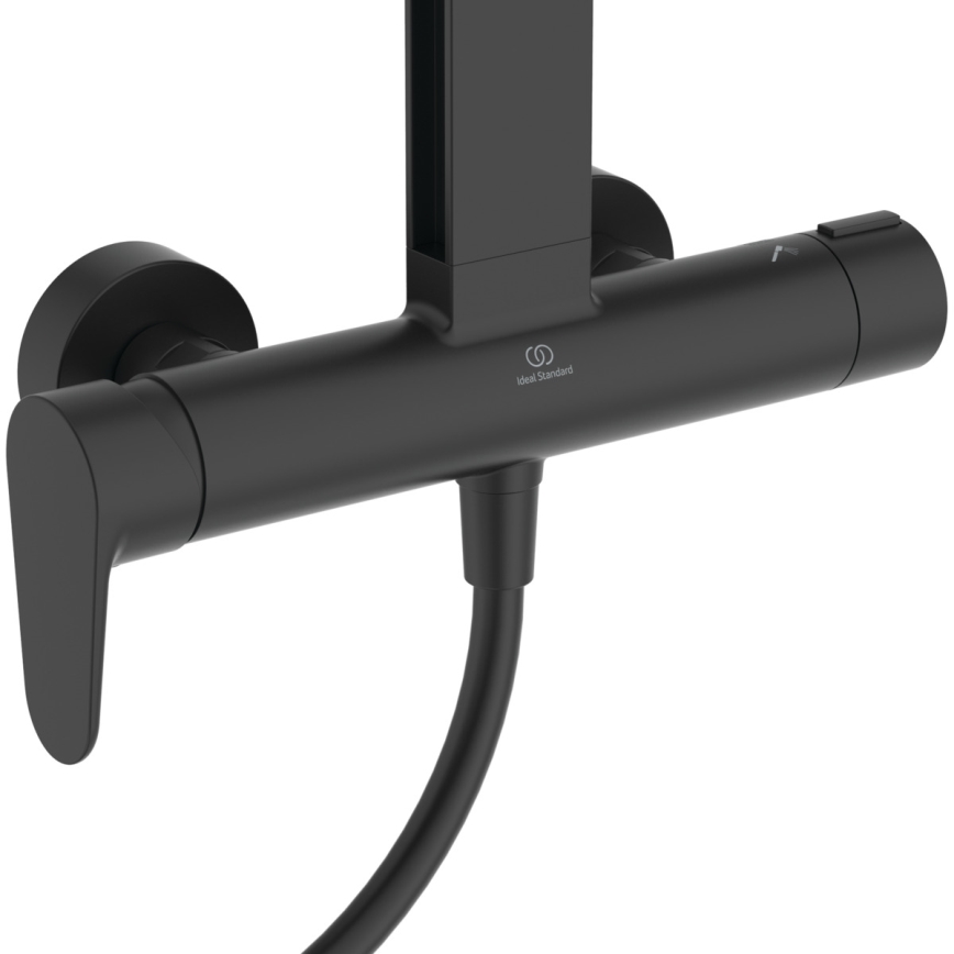 Ideal Standard BD584XG - Duschset mit Armatur CERAFLOW ALU+ matt schwarz