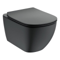 Ideal Standard T3546V3 - TESI Wand‑WC mit SoftClose‑WC‑Sitz, Keramik/Schwarz