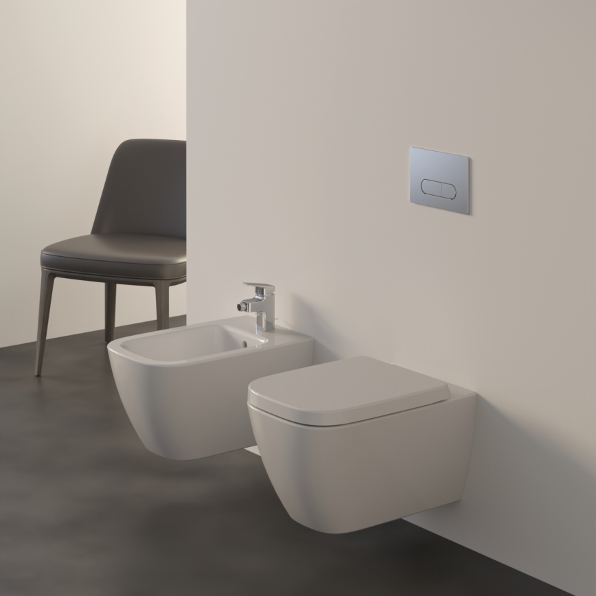 Ideal Standard T461401 - Wandhängendes Spülrandlos-WC I.LIFE B Keramik/weiß
