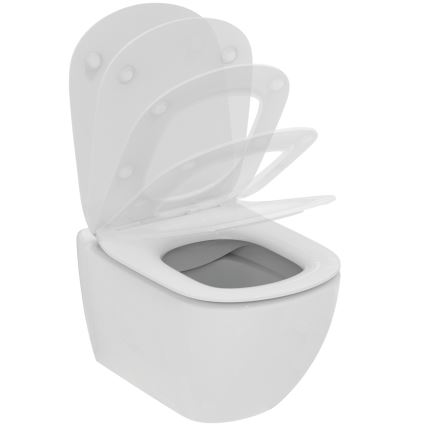 Ideal Standard T536001 - Wand-WC, randlos, mit SoftClose-Sitz TESI Keramik/weiß