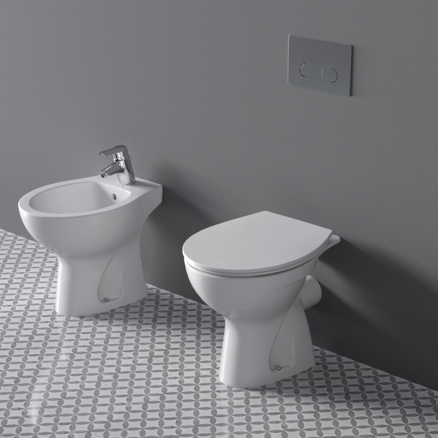 Ideal Standard W333101 - Stand-WC EUROVIT Keramik/weiß