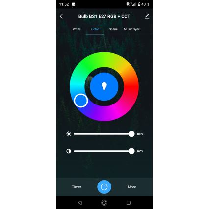 LED RGBW dimmbare Badezimmer-Deckenleuchte LED/15W/230V 3000-6500K 22x22 cm IP54 weiß Wi-Fi Tuya