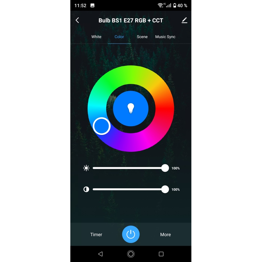 LED RGBW dimmbare Badezimmer-Deckenleuchte LED/15W/230V 3000-6500K 22x22 cm IP54 weiß Wi-Fi Tuya