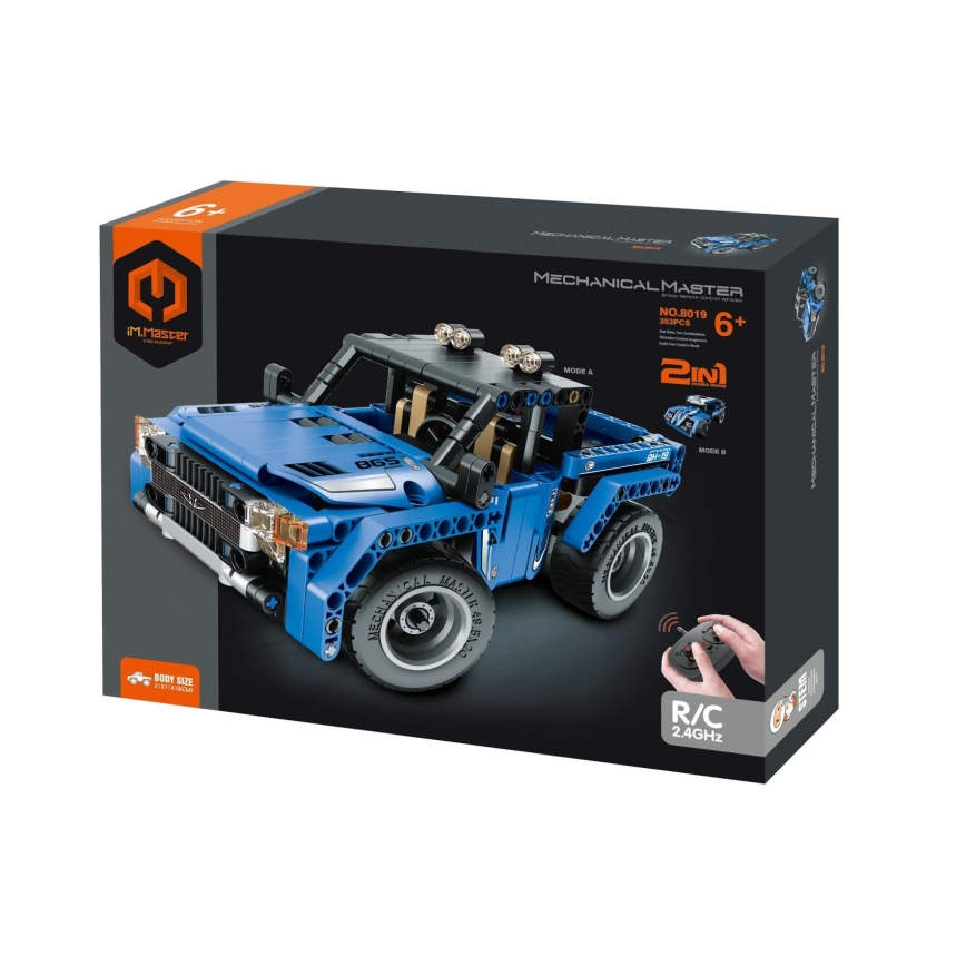 iM.Master - 2-in-1 Bausatz Geländewagen, 3×AA, 353 Teile + Fernbedienung