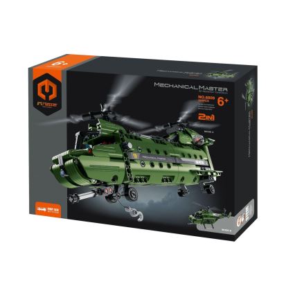 iM.Master - Hubschrauber-Bausatz mit mechanischem Antrieb, 2-in-1, 393 Teile