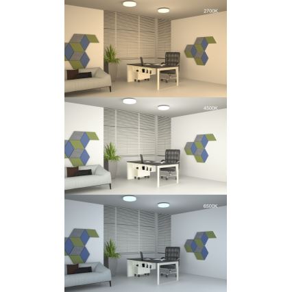 LED Dimmbares Deckenleuchte LED/42W/230V 40 cm + Fernbedienung