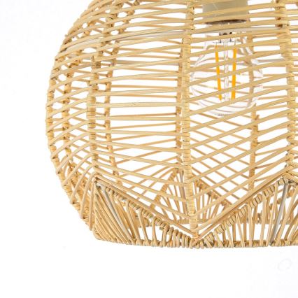 Hängeleuchte PELO 1xE27/40W/230V d 30 cm Rattan