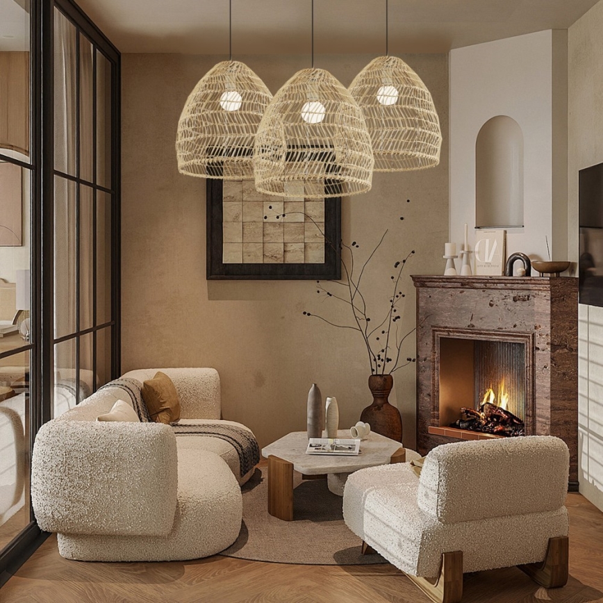 Pendelleuchte an Kabel BOHO DELICADO 1xE27/40W/230V Ø 38 cm