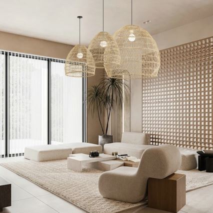 Pendelleuchte an Kabel BOHO DELICADO 1xE27/40W/230V Ø 38 cm