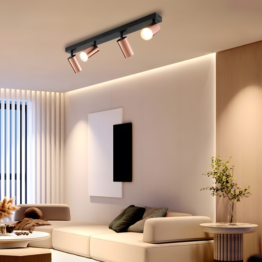 Spotleuchte PUNTO 4xGU10/9W/230V Roségold