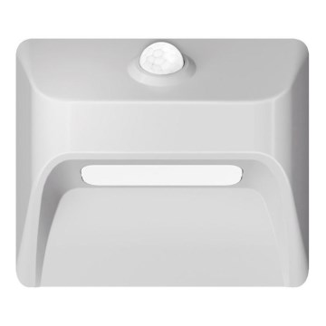 Immax 08308L - Wiederaufladbare LED-Treppenleuchte mit Sensor STEP LIGHT LED/0,3W/3,7V 2200 mAh IP53 weiß