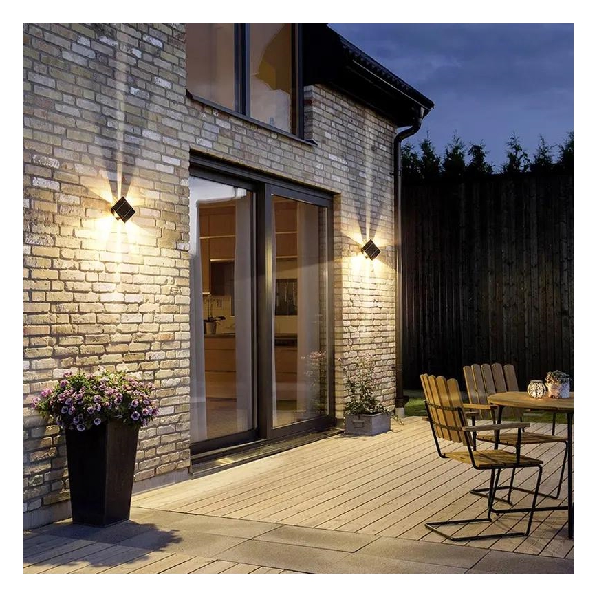 LED Solar-Wandleuchte mit Sensor LED/2W/5V IP54 1300 mAh