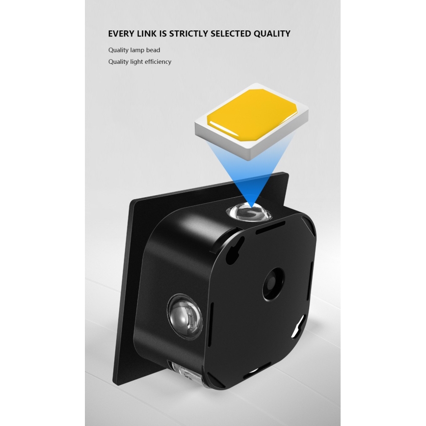 LED Solar-Wandleuchte mit Sensor LED/2W/5V IP54 1300 mAh