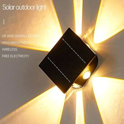 LED Solar-Wandleuchte mit Sensor LED/2W/5V IP54 1300 mAh