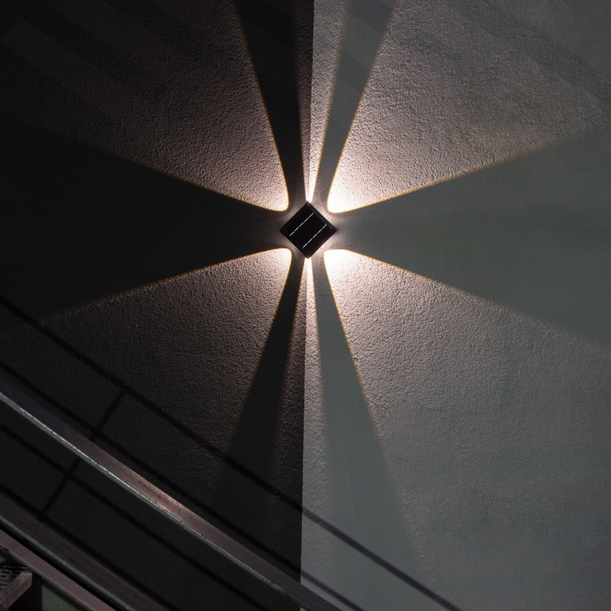 LED Solar-Wandleuchte mit Sensor LED/2W/5V IP54 1300 mAh