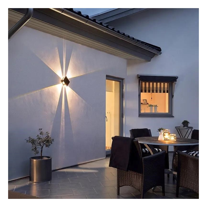 LED-Solarwandleuchte mit Sensor LED/2W/5V IP54