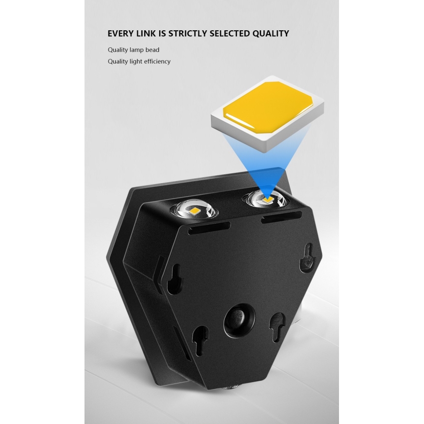 LED Solar-Wandleuchte mit Sensor LED/2W/5V IP54 1300 mAh