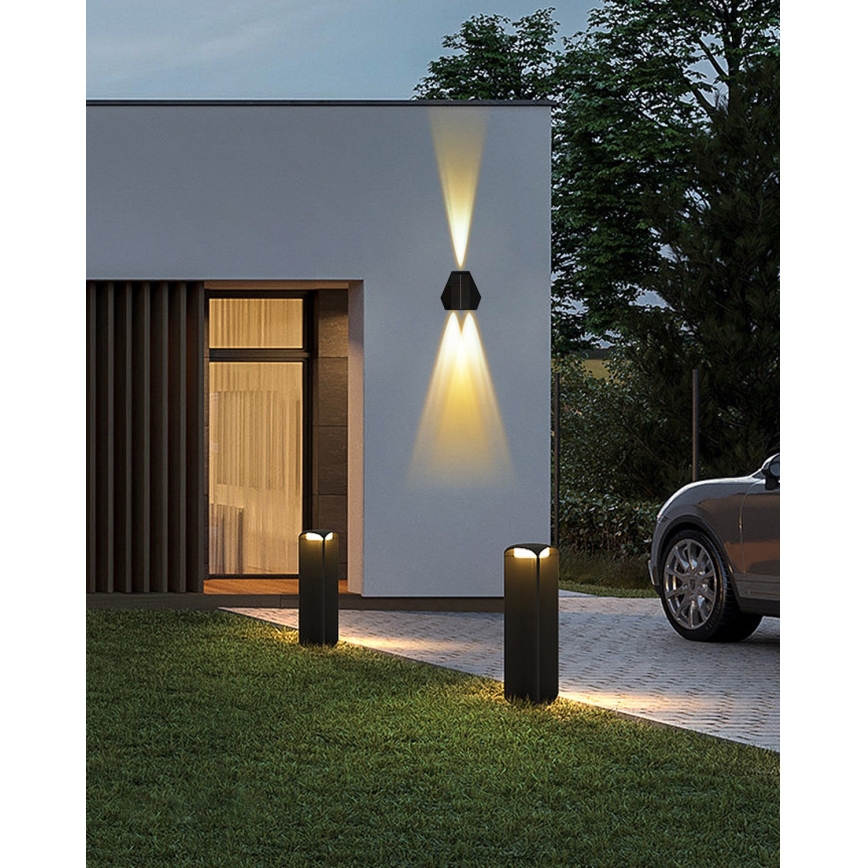 LED Solar-Wandleuchte mit Sensor LED/2W/5V IP54 1300 mAh