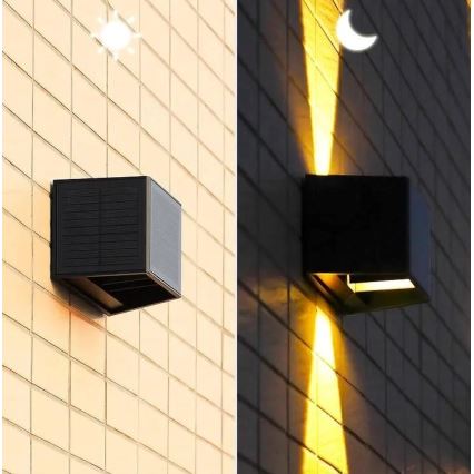 LED Solar-Wandleuchte mit Sensor LED/2W/5V IP54 1300 mAh