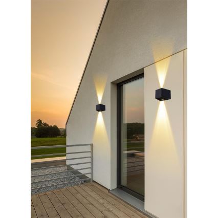LED Solar-Wandleuchte mit Sensor LED/2W/5V IP54 1300 mAh