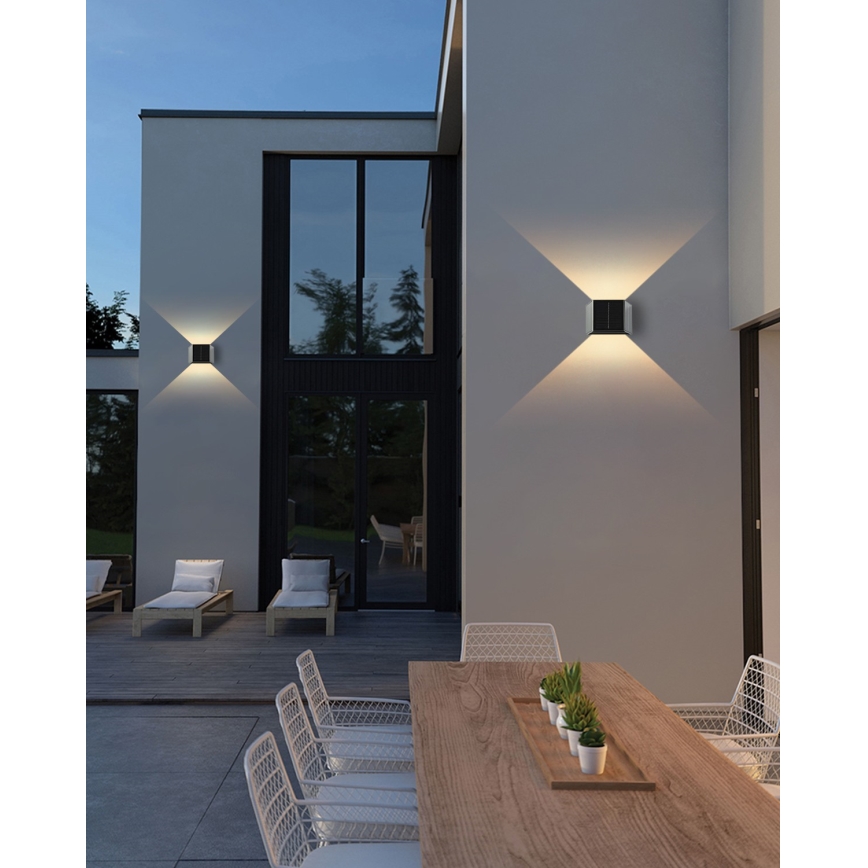 LED Solar-Wandleuchte mit Sensor LED/2W/5V IP54 1300 mAh