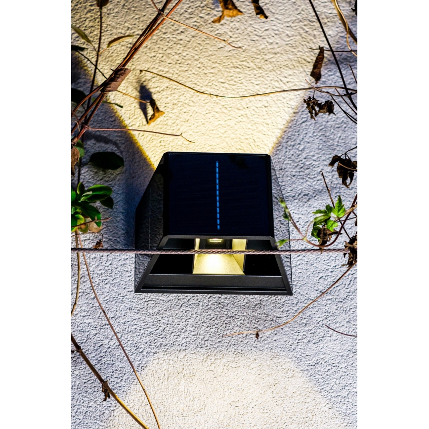 LED Solar-Wandleuchte mit Sensor LED/2W/5V IP54 1300 mAh
