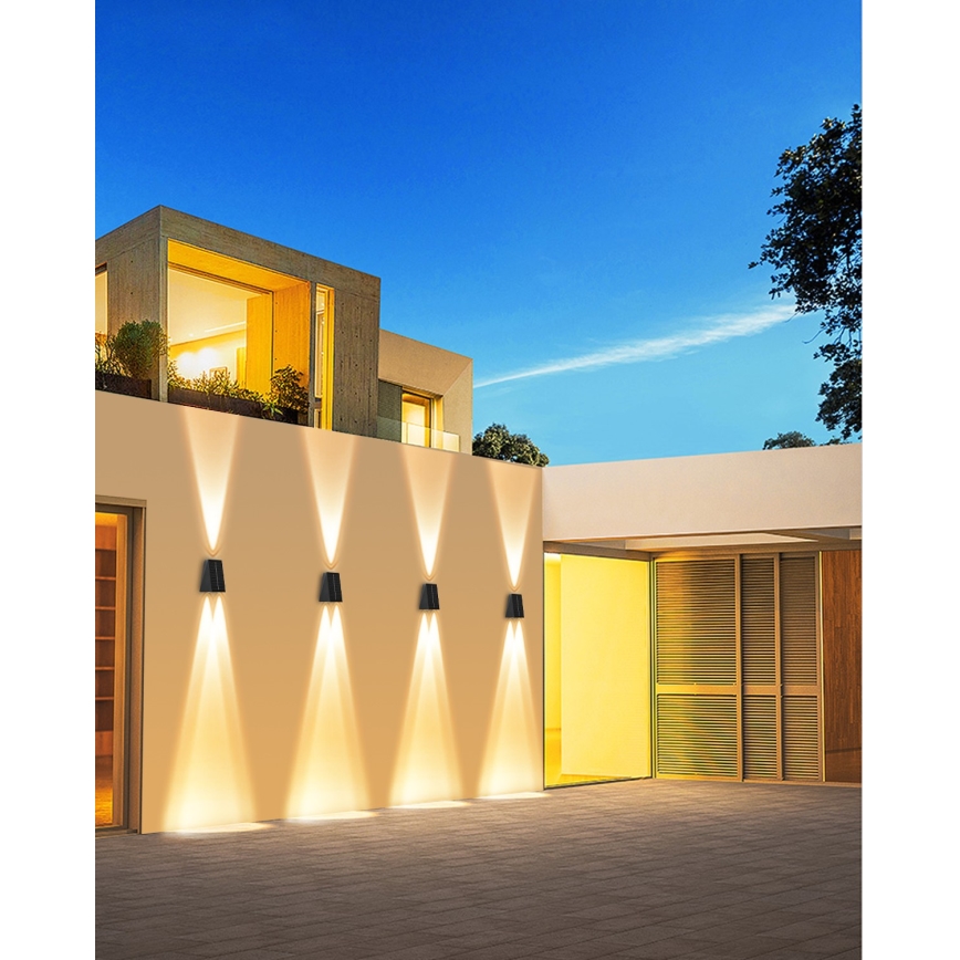 LED Solar-Wandleuchte mit Sensor LED/2W/5V IP54 1300 mAh