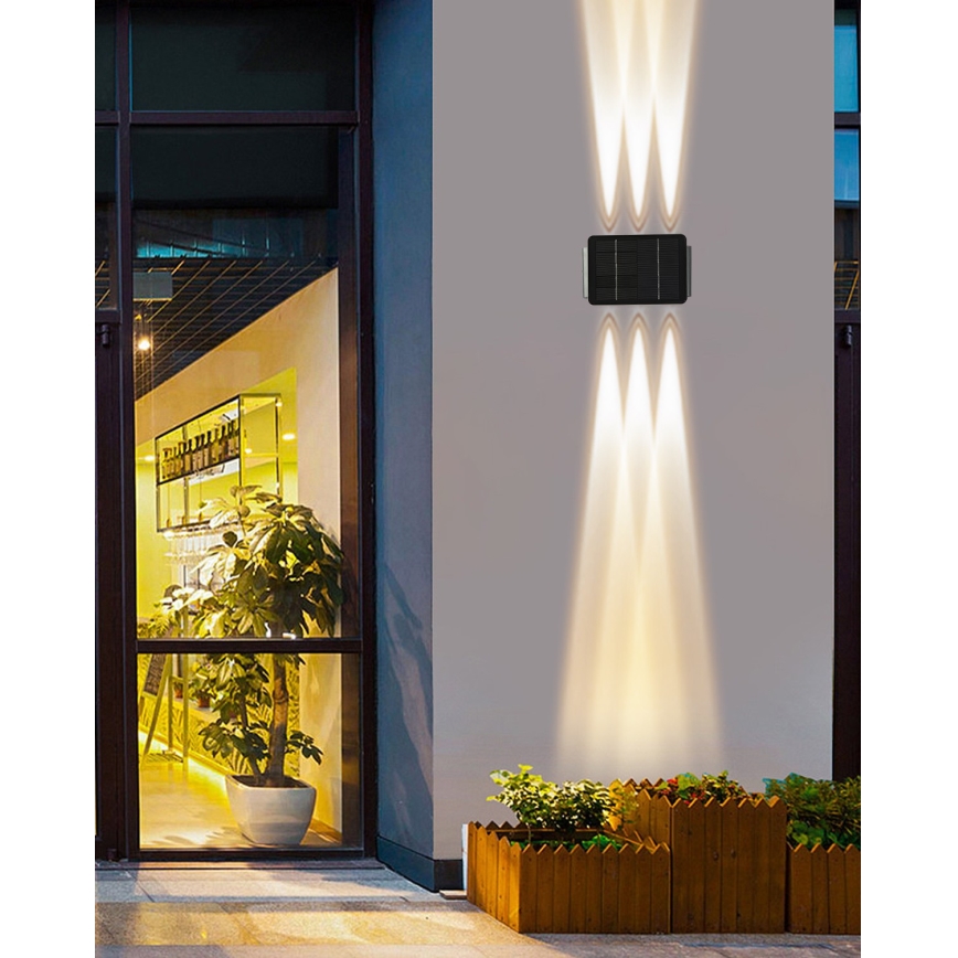 LED Solar-Wandleuchte mit Sensor LED/2W/5V IP54 1300 mAh