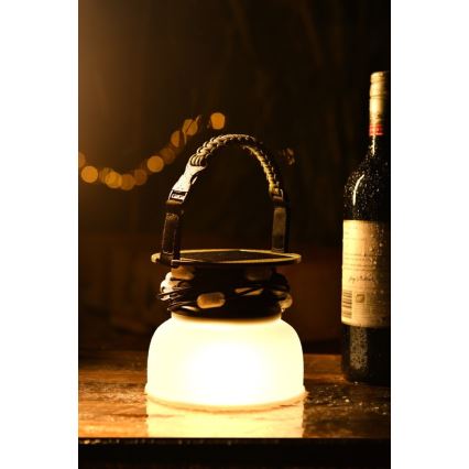 LED RGB Tragbare Solar-Ladlampe mit LED-Lichterkette LED/10W/5V 3600 mAh IP65 3600 mAh