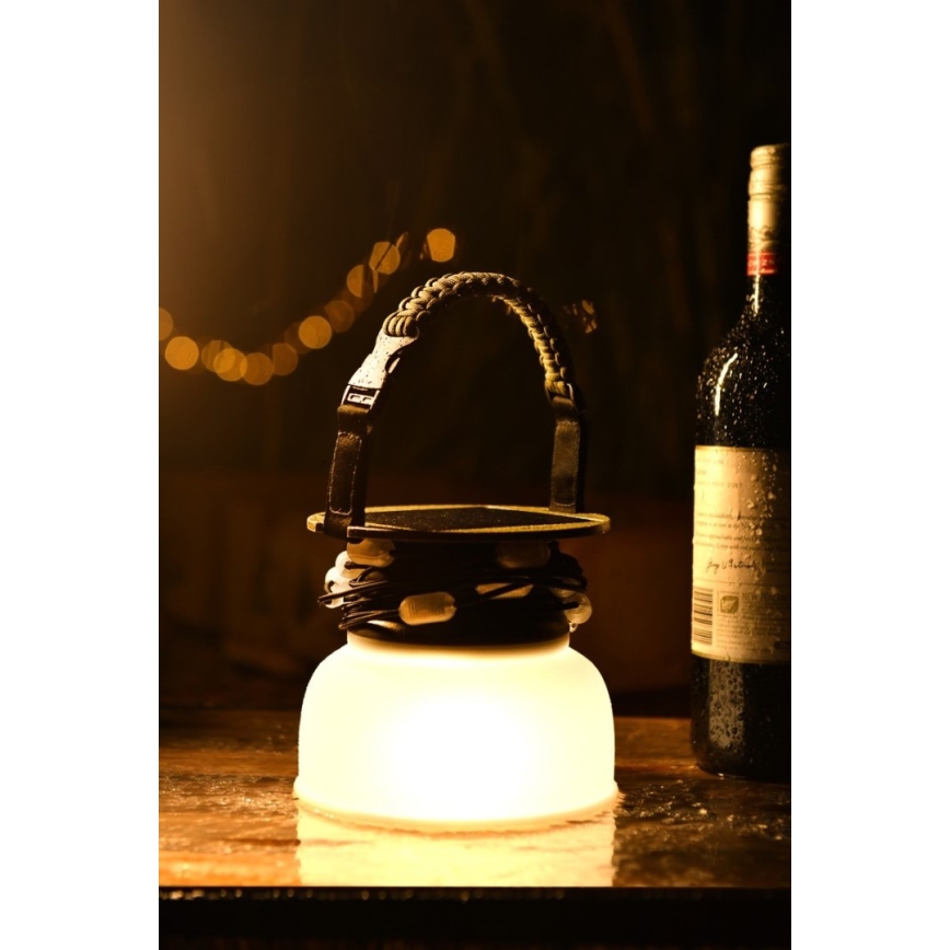 LED RGB Tragbare Solar-Ladlampe mit LED-Lichterkette LED/10W/5V 3600 mAh IP65 3600 mAh