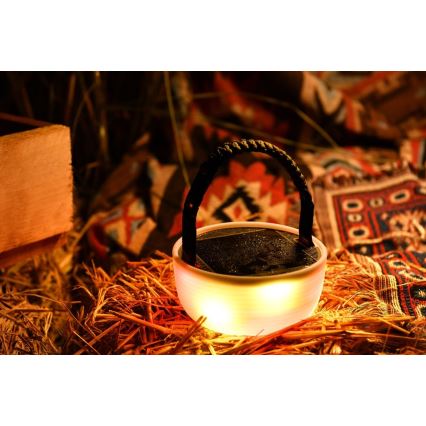 LED RGB Tragbare Solar-Ladlampe mit LED-Lichterkette LED/10W/5V 3600 mAh IP65 3600 mAh