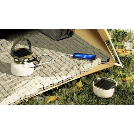 LED RGB Tragbare Solar-Ladlampe mit LED-Lichterkette LED/10W/5V 3600 mAh IP65 3600 mAh