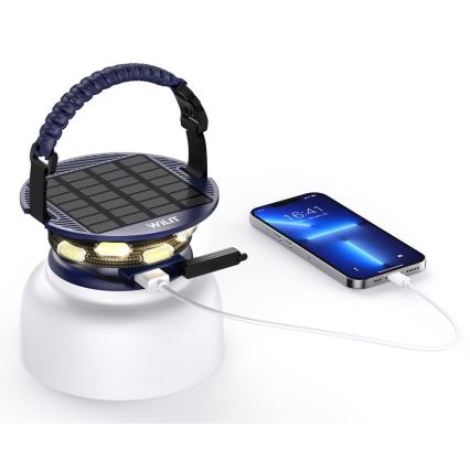 LED RGB Tragbare Solar-Ladlampe mit LED-Lichterkette LED/10W/5V 3600 mAh IP65 3600 mAh