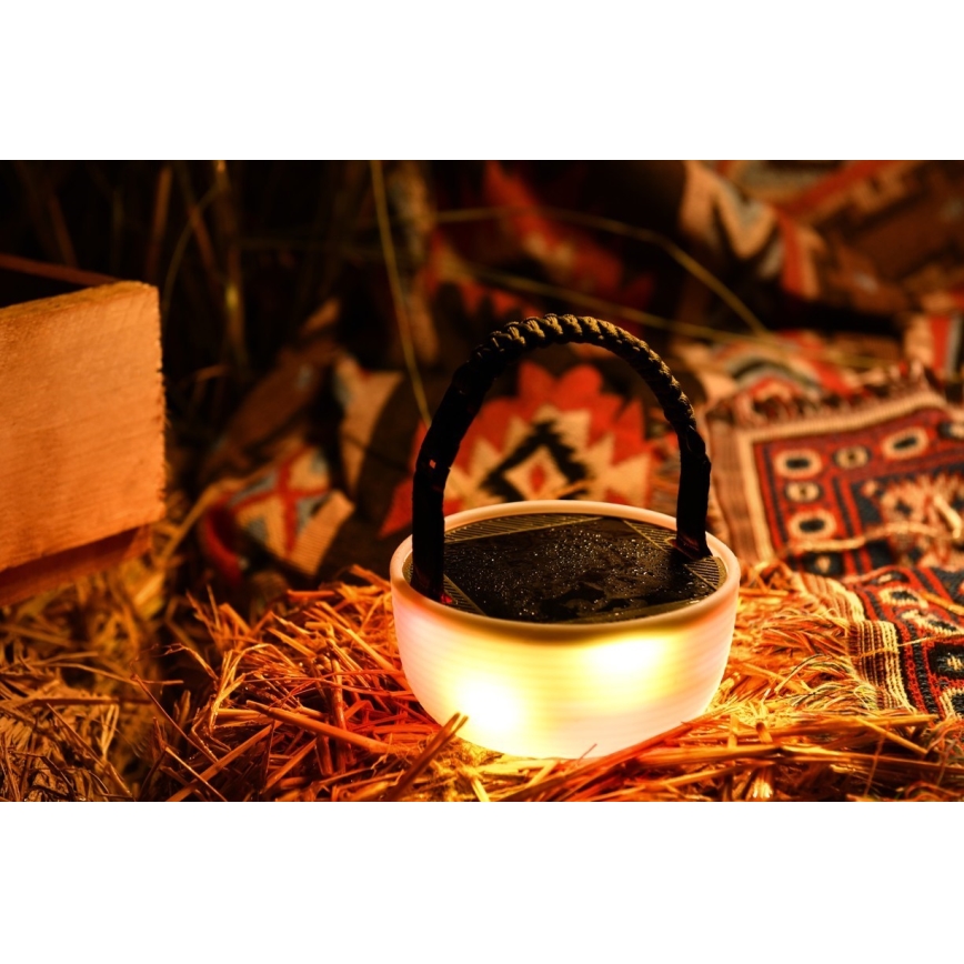 Tragbare aufladbare LED-RGB-Solarlampe mit LED-Kette LED/10W/5V 3600 mAh IP65