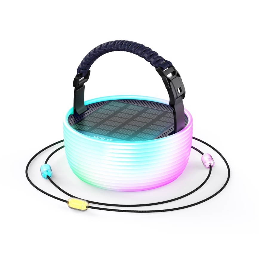 Tragbare aufladbare LED-RGB-Solarlampe mit LED-Kette LED/10W/5V 3600 mAh IP65