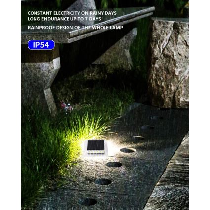 LED Außen-Solarleuchte mit Sensor LED/0,03W/1,2V IP54 800 mAh