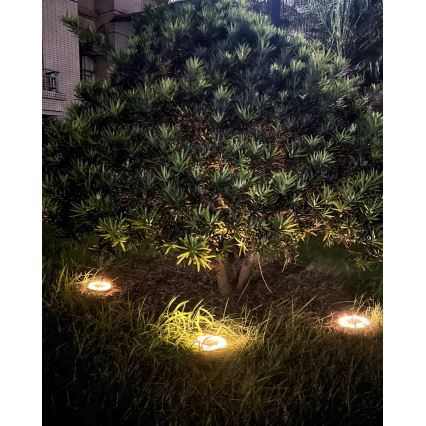 SET 4x LED Außen-Solarleuchte mit Sensor LED/0,048W/2V IP68 600 mAh