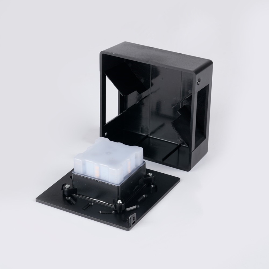 LED-Außenwandleuchte LUXLINE 6W/230V 3000K IP54 schwarz