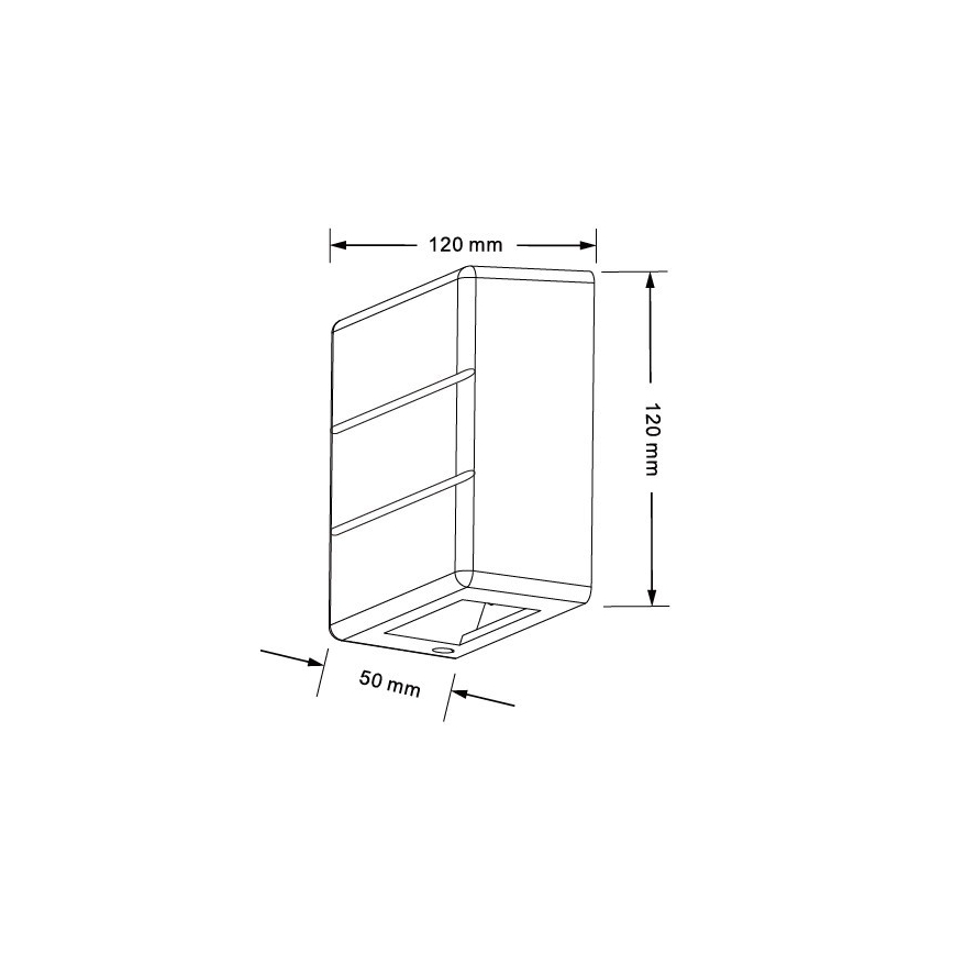 LED-Außenwandleuchte LUXLINE LED/6W/230V 3000K IP54 Eiche