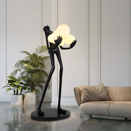 Stehleuchte SILUETTE 6xE27/25W/230V 180 cm Human Ball