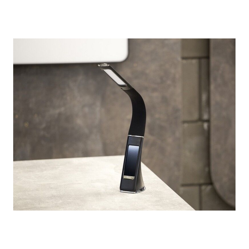 LED Tischlampe dimmbar mit Diplay LED/6,5W/5V schwarz
