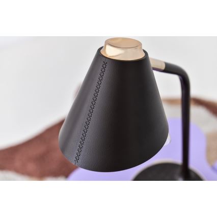 LED dimmbare Tischlampe mit kabelloser Ladefunktion FINCH LED/9W/12/230V grau/glänzender Chrom