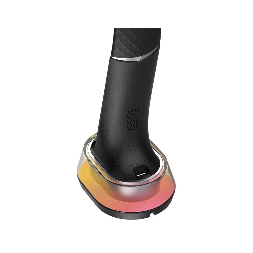 Dimmbare LED-RGB-Tischleuchte mit kabelloser Aufladung	 CORELLA LED/7W/12/230V schwarz