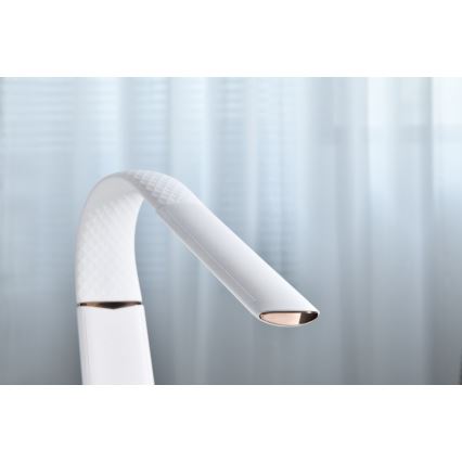 LED RGB dimmbare Tischlampe mit kabelloser Ladefunktion CORELLA LED/7W/12/230V schwarz