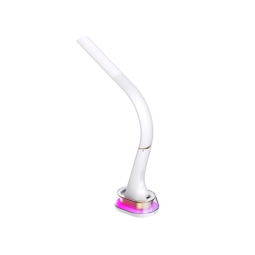 Dimmbare LED-RGB-Tischleuchte mit kabelloser Aufladung CORELLA LED/7W/12/230V weiß