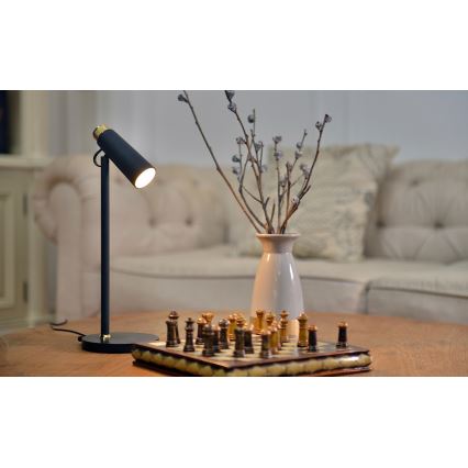 Dimmbare LED-Tischleuchte mit kabelloser Qi-Aufladung TIT LED/12W/230V schwarz